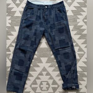 Men's Patchwork Selvage Denim Jeans 34 waist